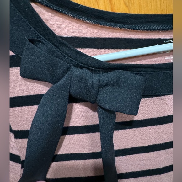 LOFT 3/4 sleeve striped boatneck top- size medium - Picture 5 of 7